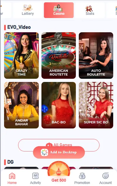 Entertainment Yono Games Login