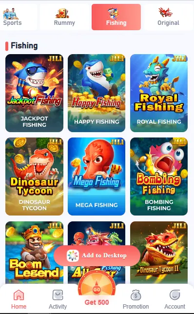 Fishing Yono Games Login